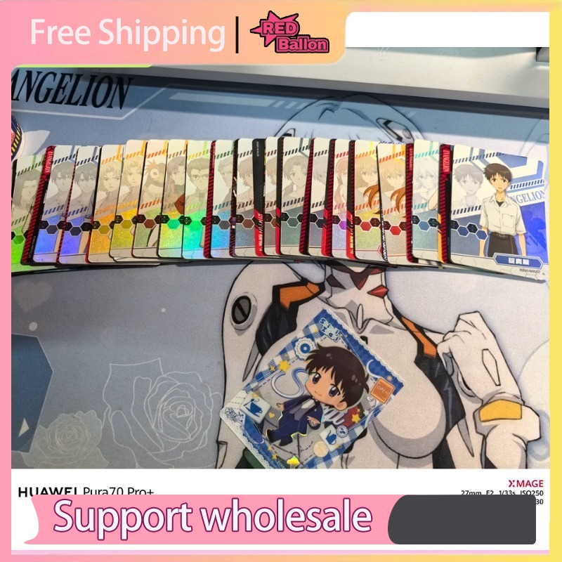 Evangelion Anime Merchandise - بطاقات أنمي أصلية قابلة للجمع من