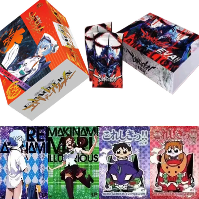 Evangelion Anime Merchandise - بطاقات تجميع كلاسيكية أصلية من KAYOU