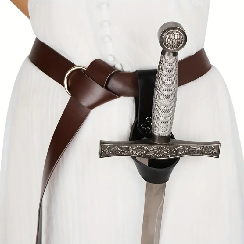 Cosplay Prop Sword - حزام فايكنج جلدي عتيق للعب الأدوار