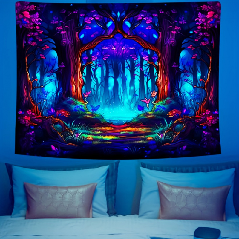 Wall Scroll Tapestry - VIKAMA نسيج جداري مزين بشجرة الحياة