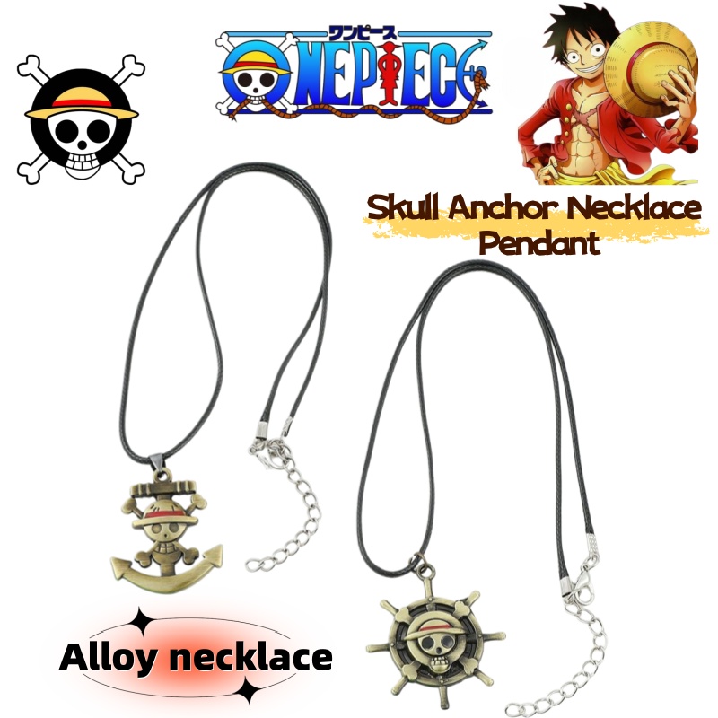 Anime Merchandise Logo - سلسلة قلادة بشعار سفينة قبعة القش