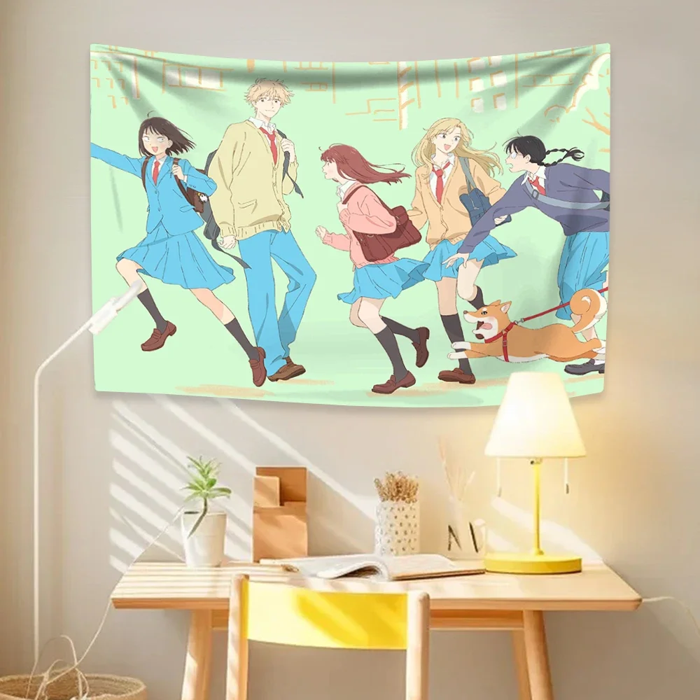 Wall Scroll Tapestry - سجادة جدارية بتصميم أنمي ياباني كرتوني