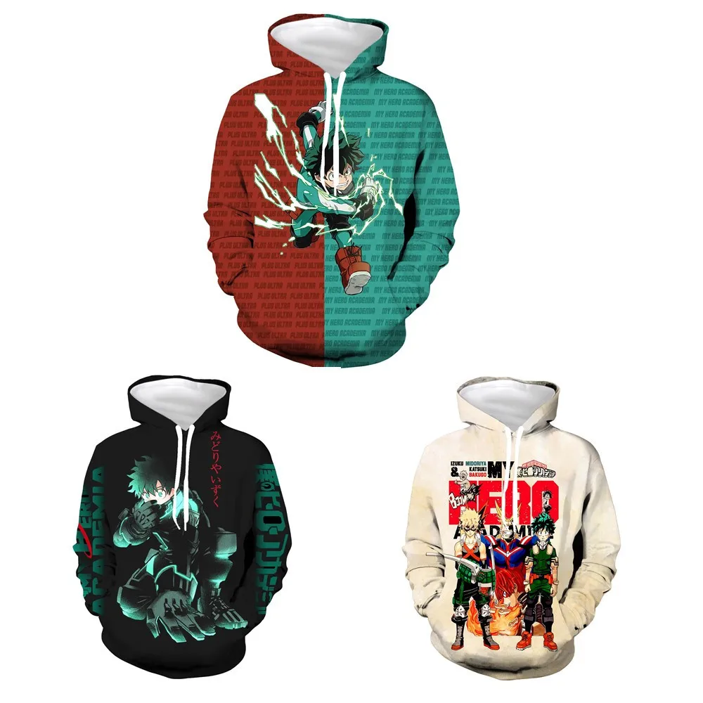 Anime Merchandise Hoodie - بدلة لعب الأدوار الجديدة My Hero
