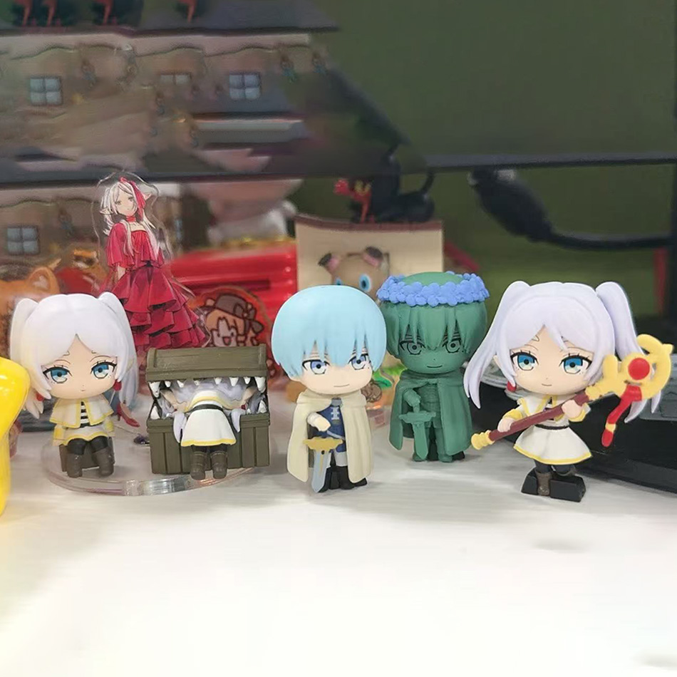 Frieren Anime Merchandise - 4 قطع مجسمات أنمي فريرين: بيوند