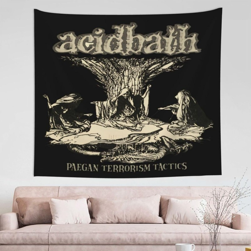 Wall Scroll Tapestry - 1 فرقة موسيقى حمام حمضية، نسيج