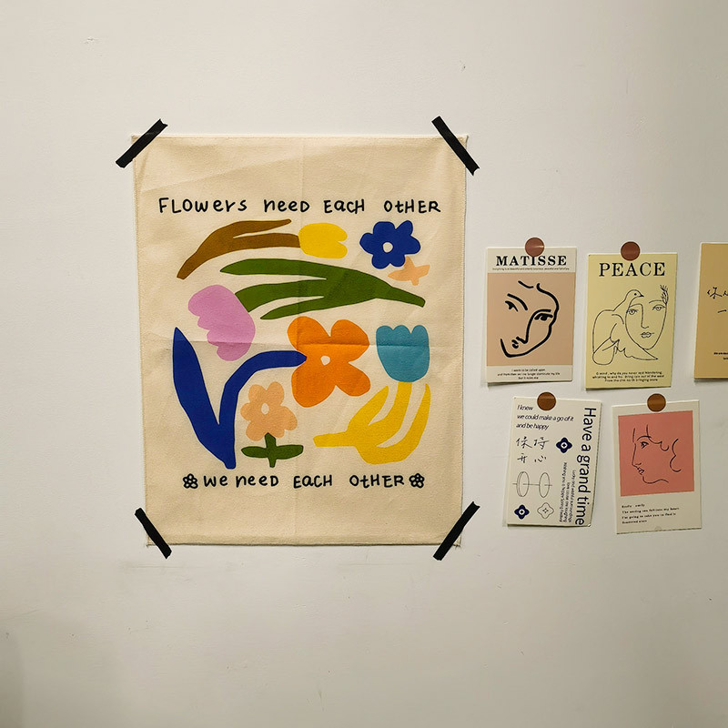 Wall Scroll Tapestry - نسيج الاسكندنافية معلقة النسيج خلفية القماش