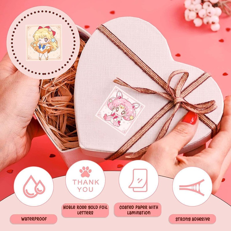 500 ورقة/لفة ملصقات جديدة بتصم - مراجعة Sticker Sheet Set وسعره