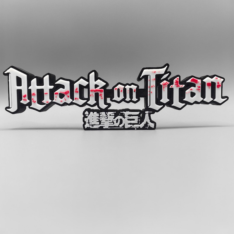 شعار أنمي هجوم العمالقة ثلاثي  - مراجعة Anime Merchandise Logo وسعره