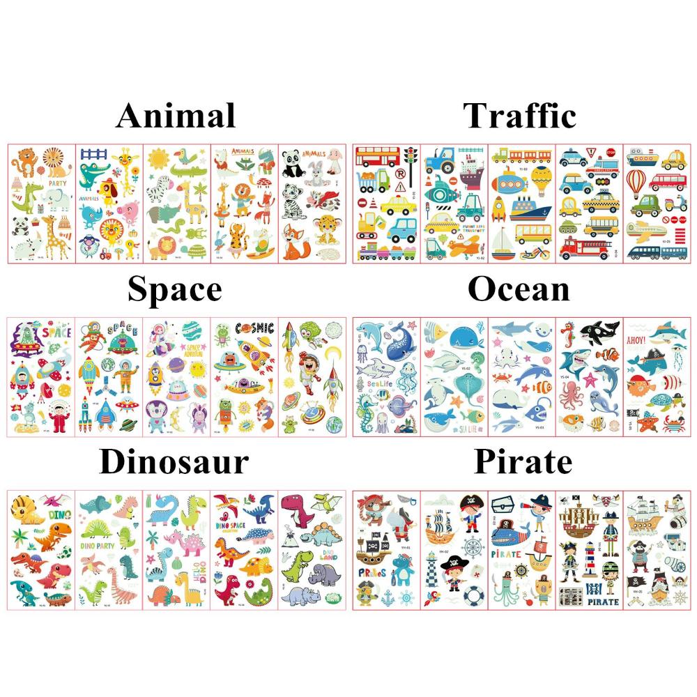 5 أوراق/مجموعة ملصقات مضيئة في - مراجعة Sticker Sheet Set وسعره