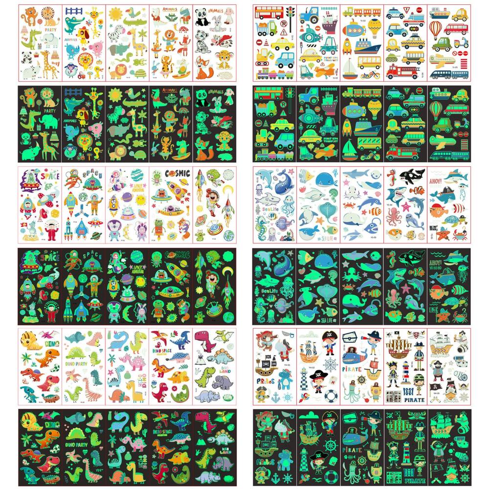 5 أوراق/مجموعة ملصقات مضيئة في - مراجعة Sticker Sheet Set وسعره