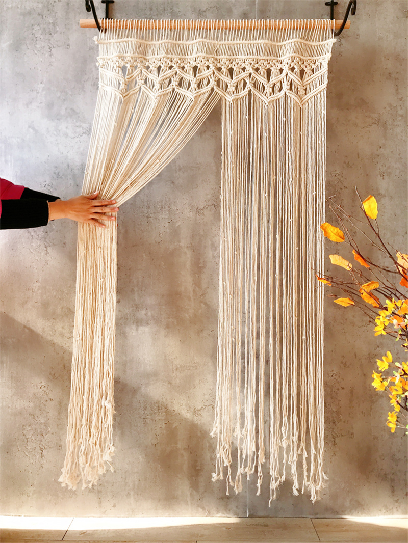 المنسوجة يدويا بوهيميا مكرامية - مراجعة Wall Scroll Tapestry وسعره