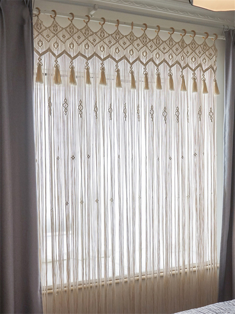 المنسوجة يدويا بوهيميا مكرامية - مراجعة Wall Scroll Tapestry وسعره