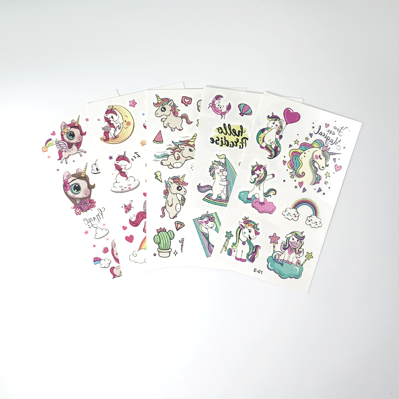 10 أوراق/مجموعة ملصقات وشم مؤق - مراجعة Sticker Sheet Set وسعره