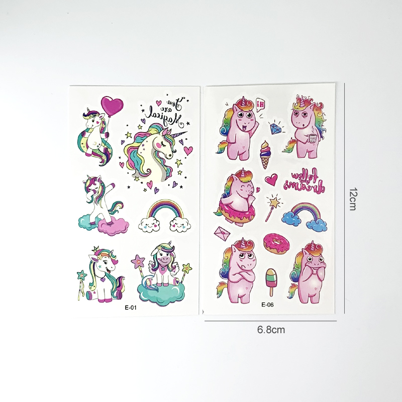 10 أوراق/مجموعة ملصقات وشم مؤق - مراجعة Sticker Sheet Set وسعره