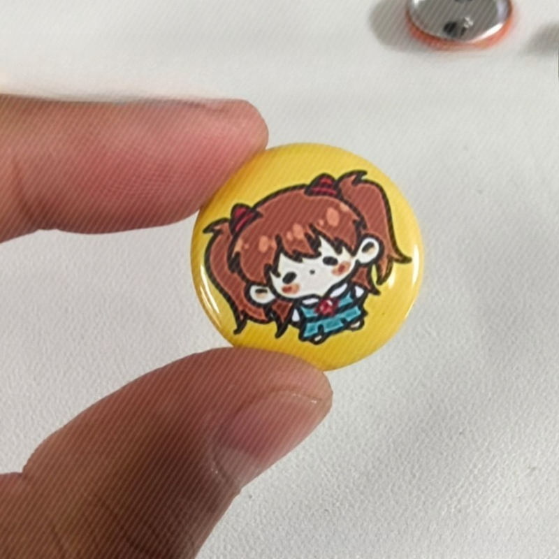 5 قطع دبابيس شارات أزرار صغيرة - مراجعة Evangelion Anime Merchandise وسعره