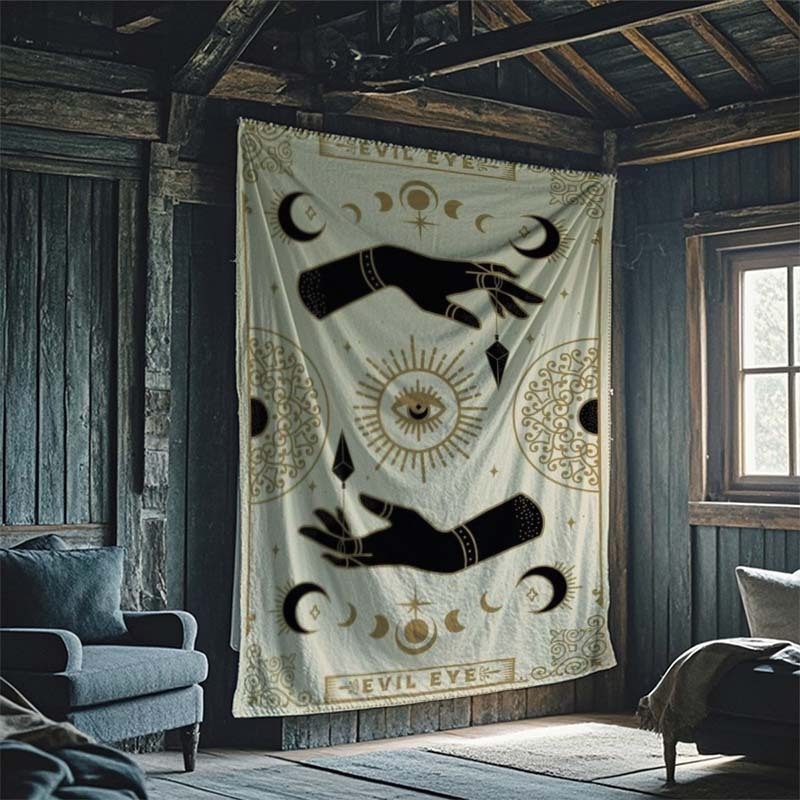 نسيج التارو عين الشر - معلق عل - مراجعة Wall Scroll Tapestry وسعره