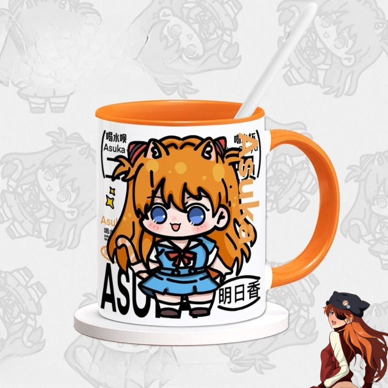 كوب قهوة وماء إبداعي بتصميم شخ - مراجعة Evangelion Anime Merchandise وسعره