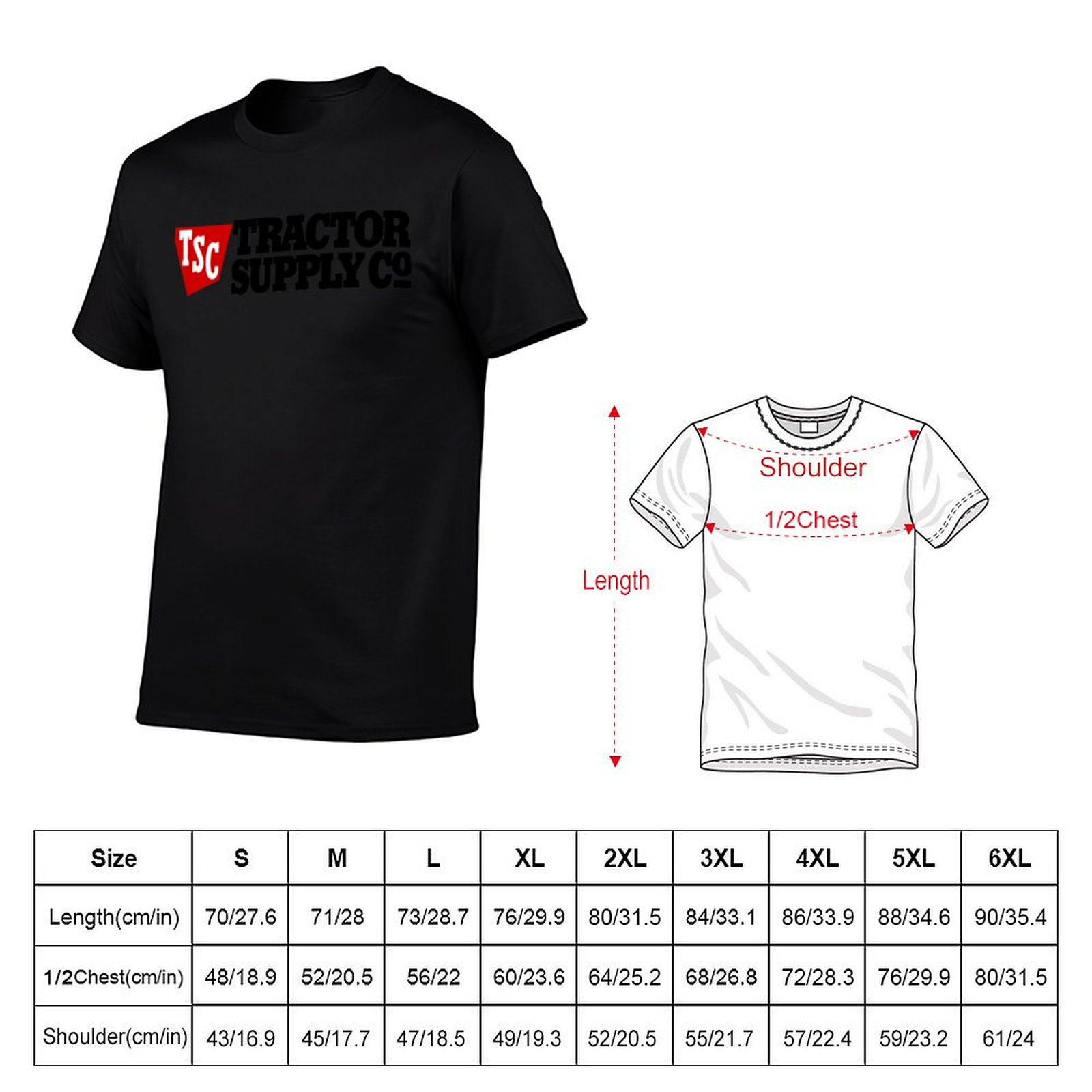 تي شيرت بشعار Tractor Supply T - مراجعة Anime Merchandise Logo وسعره