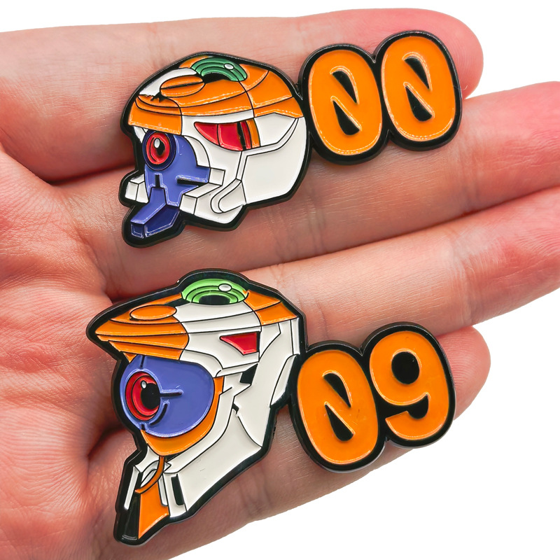 شارات معدنية بتصميم روبوت جيني - مراجعة Evangelion Anime Merchandise وسعره