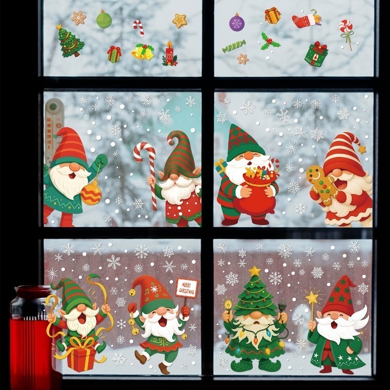 9 أوراق/مجموعة من ملصقات سانتا - مراجعة Sticker Sheet Set وسعره