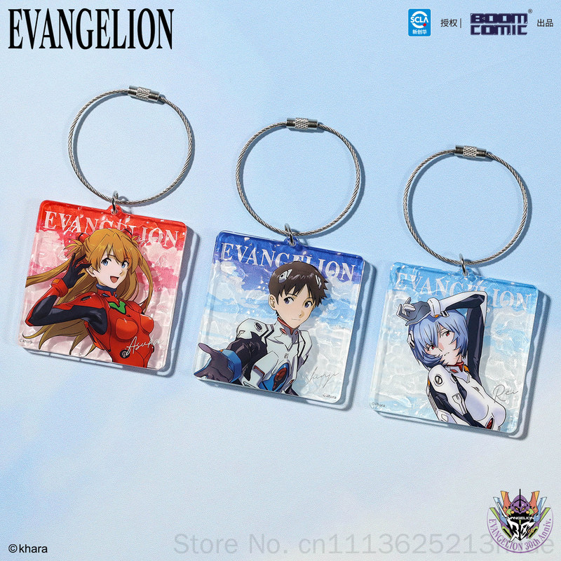سلسلة مفاتيح أكريليك رسمية مرخ - مراجعة Evangelion Anime Merchandise وسعره